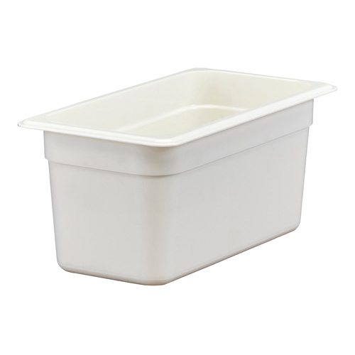 Cambro 36CW148 Camwear 1/3 Size White Food Pan 6" Deep