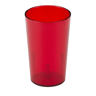 Cambro 950P156 9.8 Oz. Ruby Red SAN Plastic Textured Exterior Colorware Tumbler - 72/Case