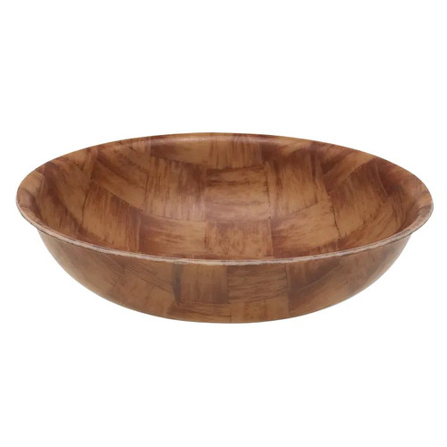 Cambro 6F301 Dark Basketweave Fiberglass Salad Bowl 14.3 oz - 12/Case
