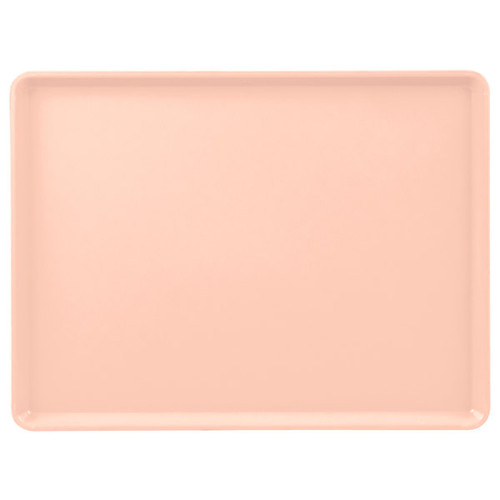 Cambro 1216D106 12" X 16" Rectangular Light Peach Dietary Tray - 12/Case