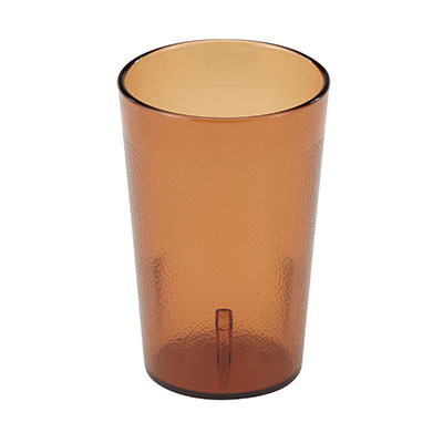 Cambro 500P153 5.2 Oz. Amber SAN Plastic Textured Exterior Colorware Tumbler - 72/Case