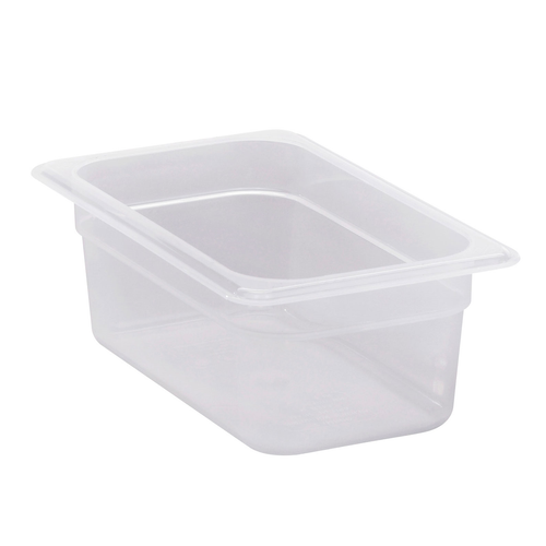 Cambro 44PP190 1/4 Size Translucent Food Pan 4" Deep - 6/Case
