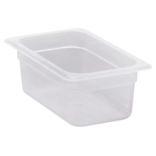 Cambro 44PP190 1/4 Size Translucent Food Pan 4" Deep - 6/Case