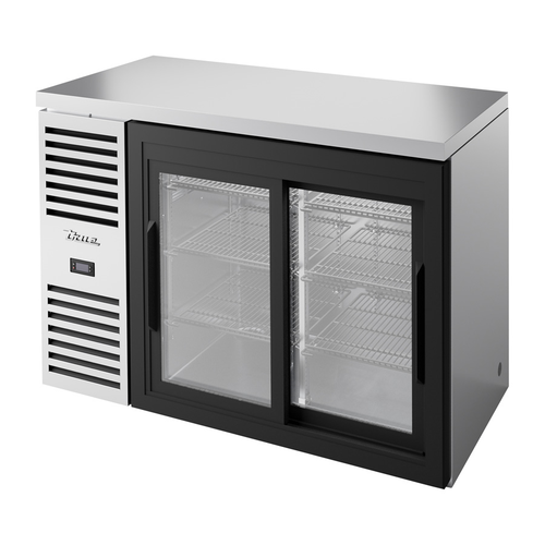 True TBR48-RISZ1-L-S-11-1 48"W Two-Section Glass Door Refrigerated Back Bar Cooler