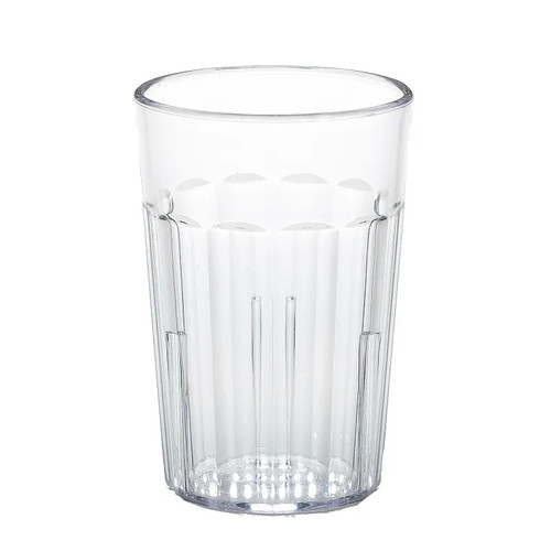 Cambro NT5152 6.4 Oz. Clear SAN Plastic Fluted Newport Tumbler