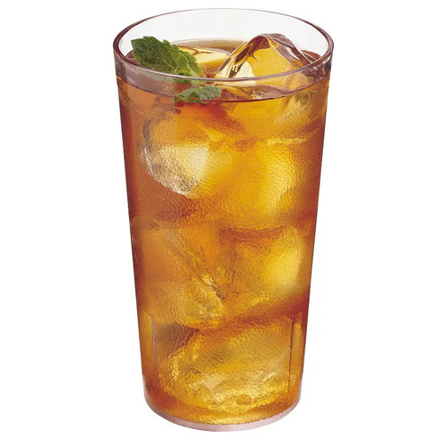 Cambro 1600P152 16.4 Oz. Clear SAN Plastic Textured Exterior Colorware Tumbler - 72/Case