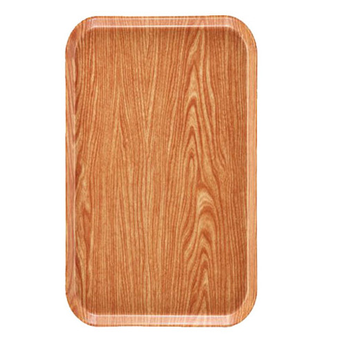 Cambro 1219D307 12" X 19" Rectangular Light Elm Dietary Tray - 12/Case