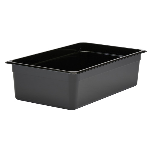 Cambro 16CW110 Camwear Full Size Black Food Pan 6" Deep
