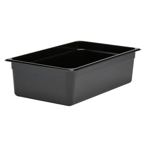 Cambro 16CW110 Camwear Full Size Black Food Pan 6" Deep