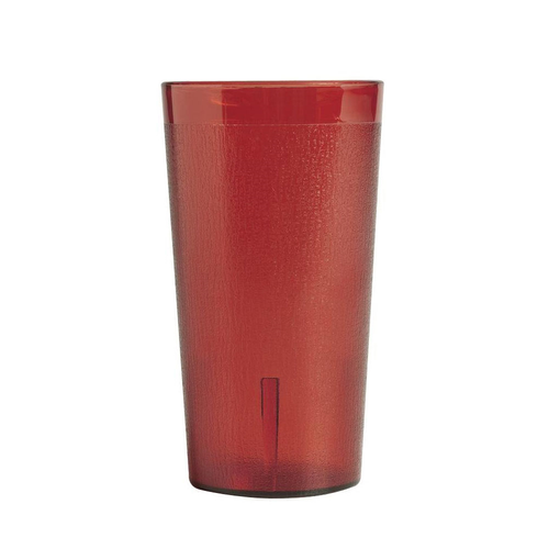 Cambro 800P156 7.8 Oz. Ruby Red SAN Plastic Textured Exterior Colorware Tumbler - 36/Case