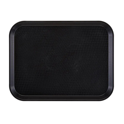 Cambro 1014FF110 10.04" Red Rectangle Fast Food Tray - 24/Case