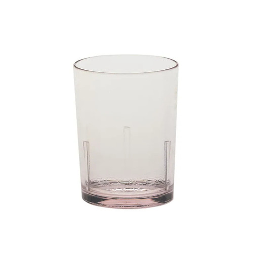 Cambro D14152 14 Oz. Clear SAN Plastic Crackled Design Del Mar Tumbler - 36/Case