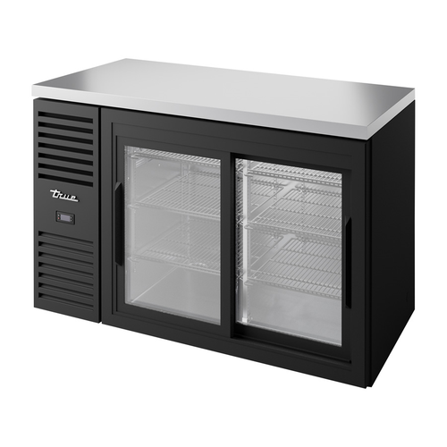 True TBR52-RISZ1-L-B-11-1 52"W Two-Section Glass Door Refrigerated Back Bar Cooler