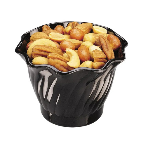 Cambro SRB5110 5 oz Black Swirl Bowl - 24/Case