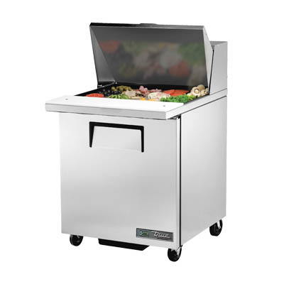 True TSSU-27-12M-C-HC 27.63" W One-Section One Door Mega Top Sandwich/Salad Unit