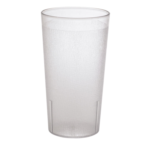 Cambro 2000P152 22 Oz. Clear SAN Plastic Textured Exterior Colorware Tumbler