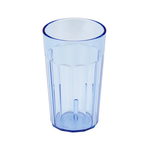 Cambro NT10401 10 Oz. Slate Blue SAN Plastic Fluted Newport Tumbler - 36/Case