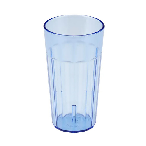 Cambro NT16401 16.4 Oz. Slate Blue SAN Plastic Fluted Newport Tumbler - 36/Case