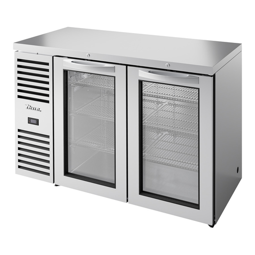 True TBR52-RISZ1-L-S-GG-1 52"W Two-Section Glass Door Refrigerated Back Bar Cooler
