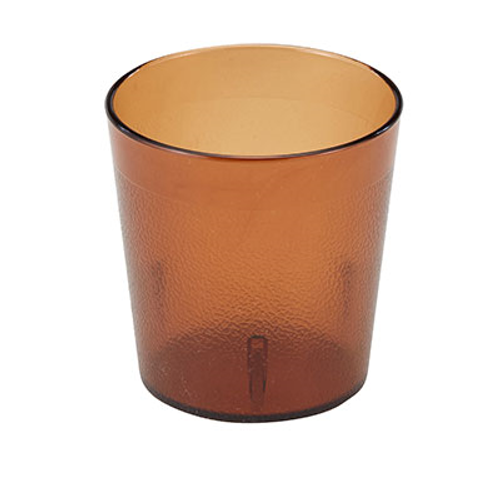 Cambro 900P2153 9.7 Oz. Amber SAN Plastic Textured Exterior Colorware Tumbler - 36/Case