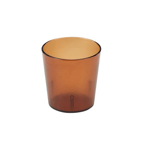 Cambro 900P2153 9.7 Oz. Amber SAN Plastic Textured Exterior Colorware Tumbler - 24/Case