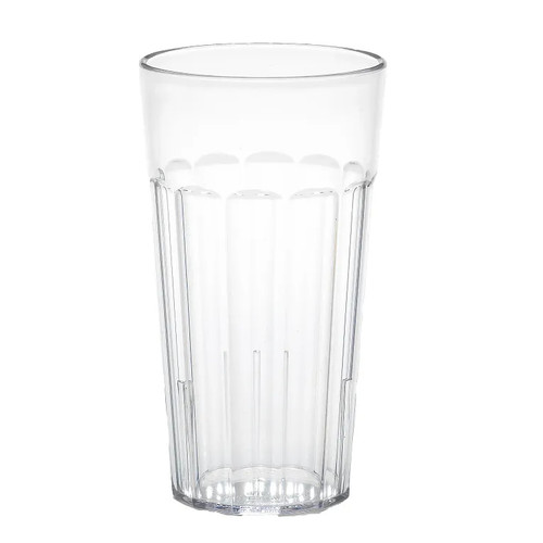 Cambro NT16152 16.4 Oz. Clear SAN Plastic Fluted Newport Tumbler - 36/Case