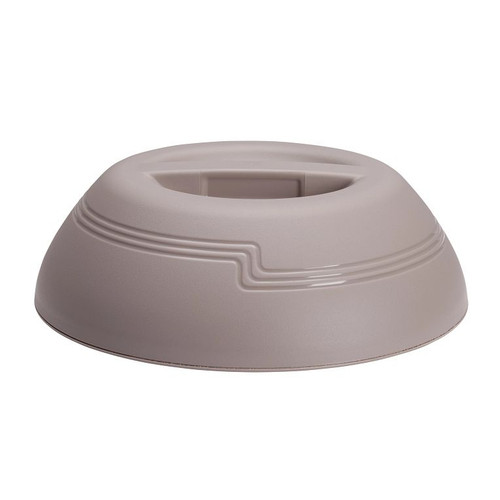 Cambro MDSD9457 3.19" H Polypropylene Gray The Shoreline Collection Dome - 12/Case