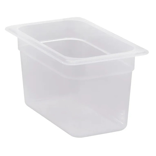 Cambro 46PP190 1/4 Size Translucent Food Pan 6" Deep - 6/Case