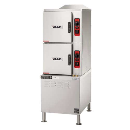 Vulcan C24ET10-PS 2 Compartments Electric ET Series Convection Steamer - 208 Volts