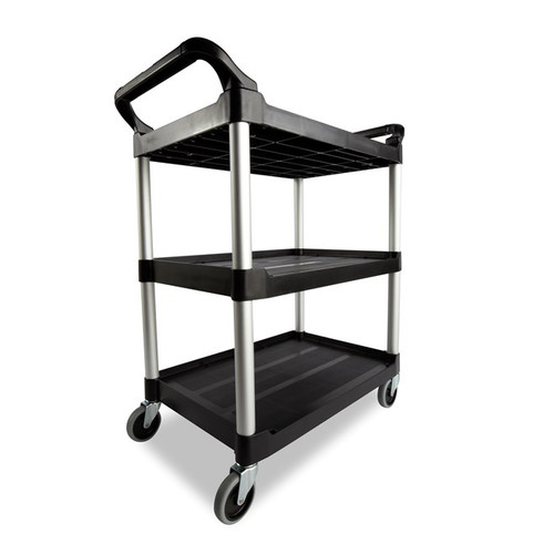 Rubbermaid FG342488BLA Utility Cart 33-5/8"L X 18-5/8"W X 37-3/4"H 200 Lb. Capacity Plastic Construction