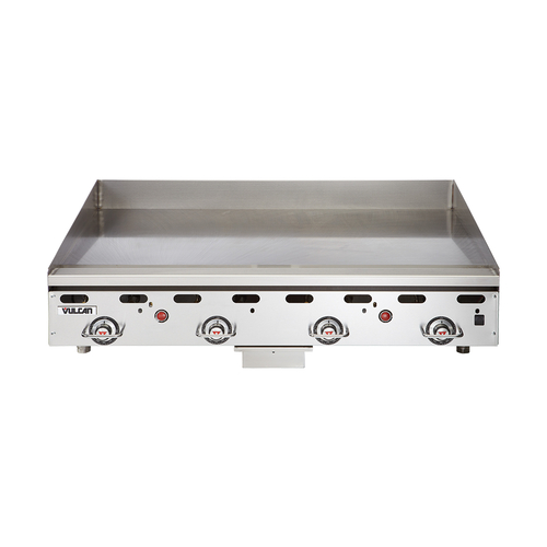 Vulcan MSA24-30-NG 24" W Stainless Steel Natural Gas Countertop Heavy Duty Griddle - 54,000 BTU