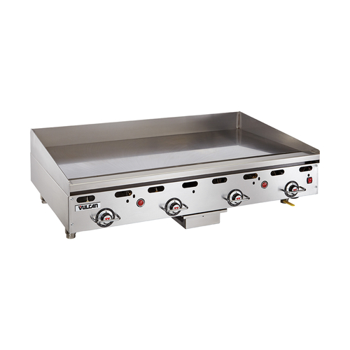 Vulcan 948RX-NG 48" W Stainless Steel Natural Gas Countertop Heavy Duty Griddle - 108,000 BTU