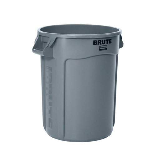 Rubbermaid FG263200Gray 32 Gallon Round High-Impact Plastic Gray ProSave BRUTE Container(6 Each Per Case)