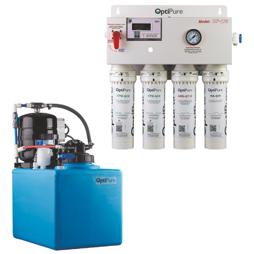 Unox UX164-00216CRA OP175/16 16 Gallon Atmospheric Storage Tank And Chloramine Reduction Reverse Osmosis System