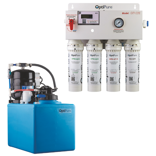 Unox UX164-00216CRA OP175/16 16 Gallon Atmospheric Storage Tank And Chloramine Reduction Reverse Osmosis System