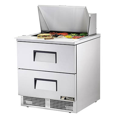 True TFP-32-12M-D-2~SPEC3 32.13" W One-Section Two Drawer SPEC SERIES Sandwich/Salad Unit