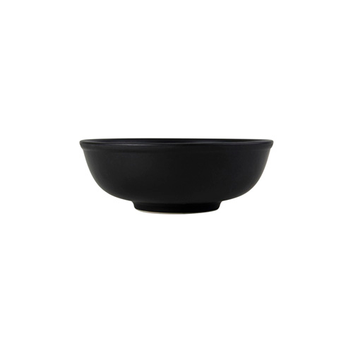 Tuxton VBB-3503 7" 35 Oz. Porcelain Matte Black Round Menudo Bowl (1 Dozen)