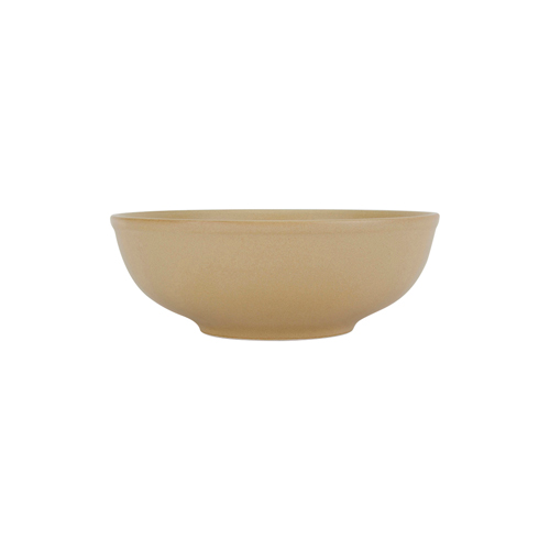 Tuxton VYB-5203 8-1/2" 58 Oz. Porcelain Matte Beige Round Menudo/Salad/Pasta Bowl (1 Dozen)