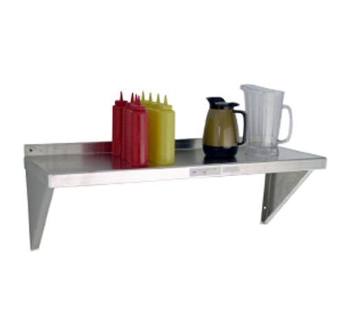 New Age 92093 Shelf Wall-Mounted Solid 36"W Bracket Mounted Solid 12 Gauge Aluminum Construction