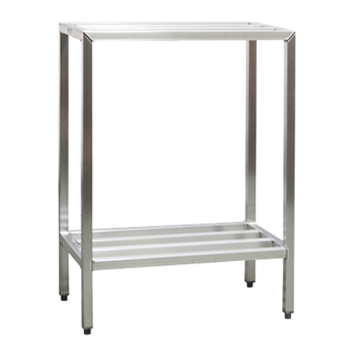New Age 1030 H.D. Series Shelving Unit 2-Tier 42"W 1500 Lbs. Shelf Capacity All Welded 1-1/2" Aluminum Tube Construction
