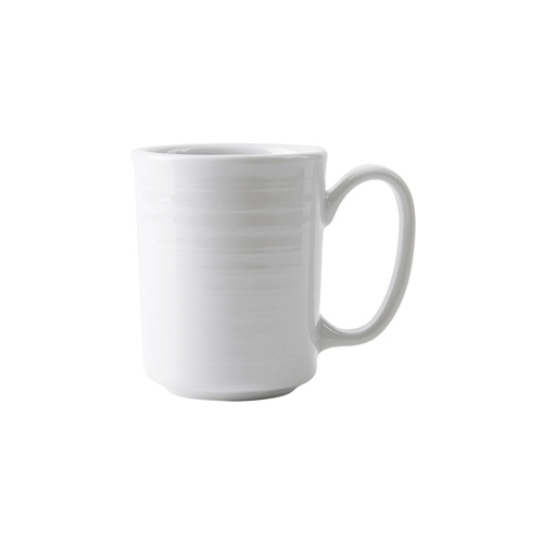 Tuxton FPM-080 3" 8 Oz. Porcelain Round Mug (2 Dozen Per Case)