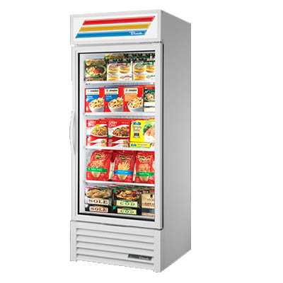 True GDM-26F-HC~TSL01 One-Section Glass Door Freezer Merchandiser