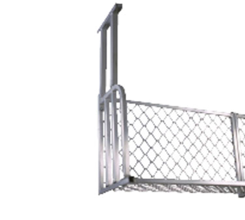 New Age 1374Cl Boat Rack L Type Ceiling Mount 96" Tube & Ampli-Mesh Aluminum Construction
