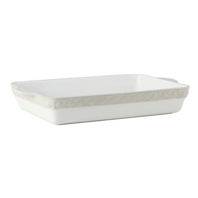Tuxton EAU-201 6-1/4 qt Porcelain Rectangular Casserole Dish (2 Each Per Case)