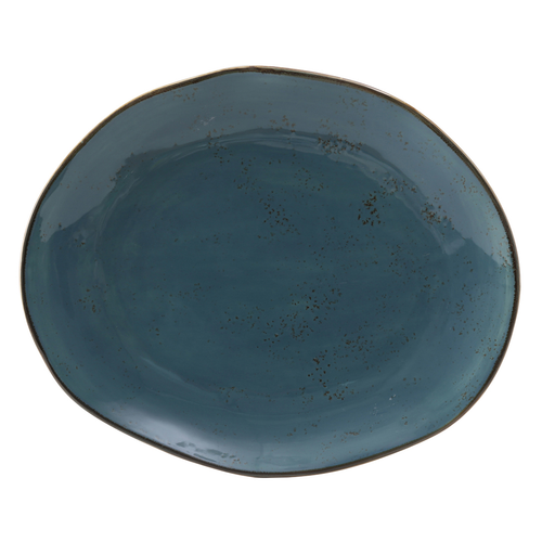 Tuxton GGE-023 Porcelain Azure Free form Platter (1 Dozen)
