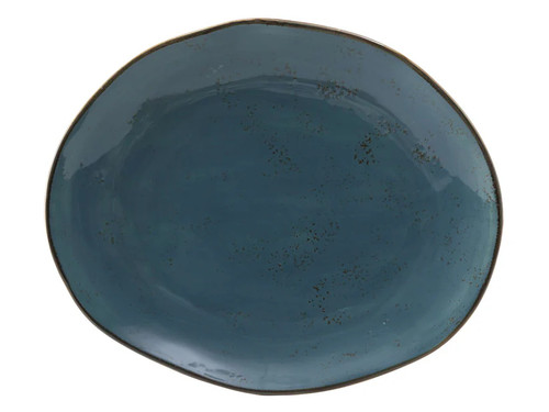 Tuxton GGE-023 Porcelain Azure Free form Platter (1 Dozen)