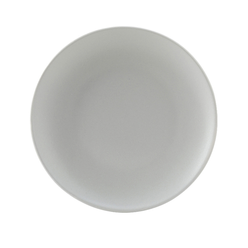 Tuxton VGA-064 Porcelain Matte Gray Round Plate (3 Dozen Per Case)