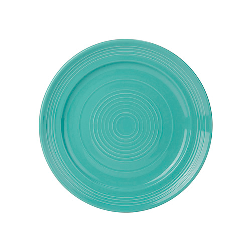 Tuxton CIA-104 10-1/2" Ceramic Island Blue Round Plate (1 Dozen)
