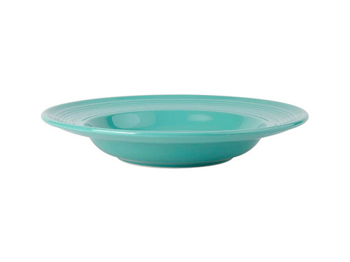 Tuxton CID-120 12" 24-1/2 Oz. Ceramic Island Blue Round Pasta Bowl (6 Each Per Case)