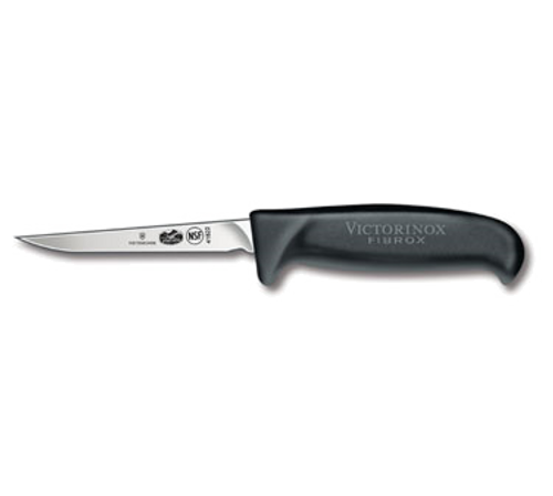 Victorinox Swiss Army 5.5903.11M 4-1/2" Black Poultry Knife with Fibrox Pro Handle